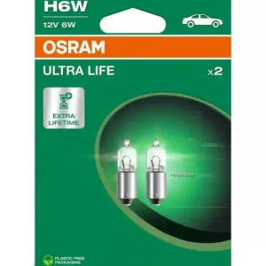 Bec Osram Ultra Life H6W 12V 6W BAX9s Cumpărături sigure
