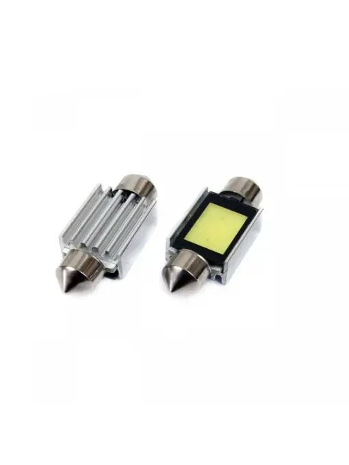 Set becuri auto cu LED CANBUS sofit C5W 3xCOB 39mm Alb 12V Disponibil imediat
