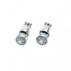 Ultima șansă Set becuri auto cu LED CANBUS T10e W5W 3 SMD ALU Alb 12V/24V