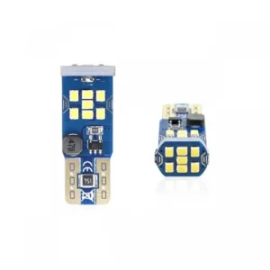 Set becuri auto cu LED CANBUS UltraBright T10 W5W 21 SMD Alb 12V/24V Retur ușor