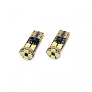 Set becuri auto cu LED CANBUS T10e W5W 12 SMD Alb 12/24V Ofertă exclusivă