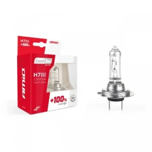 Set becuri cu halogen H7 12V 55W LumiTec SILVER + 100% DUO BOX Reducere extra