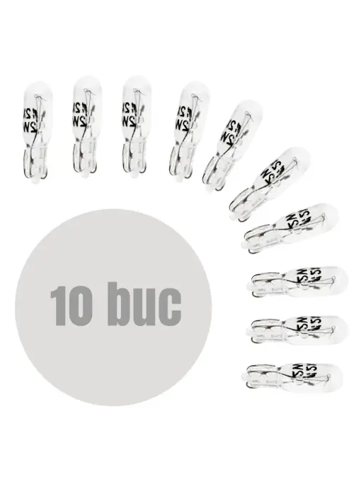 Bec pentru bord T5 12V 2W - set de 10 - CARGUARD Ofertă