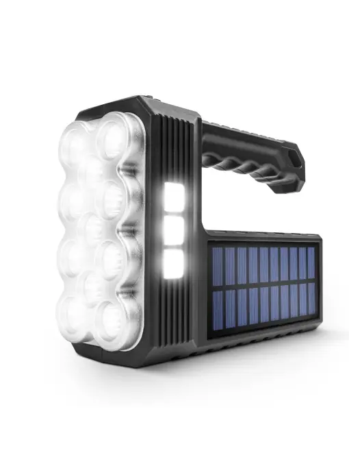 Lanternă solară LED COB - cu funcție de lumină de lucru - 1200 mAh - MicroUSB - 1000 lumeni - IP55 Preț mic