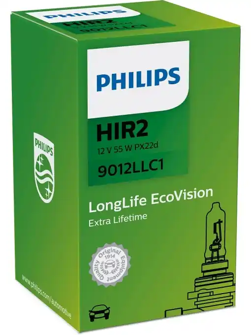 Bec Halogen Philips HIR 2 LongLife LongLife EcoVision 12V 55W PX22d Bestseller