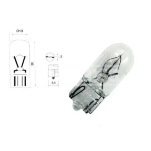 Bec Carpriss W3W 24V 3W 1x9,5d Retur ușor