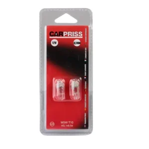 Cumpără online Bec Carpriss T10 12V 0.24 W Set 2 buc