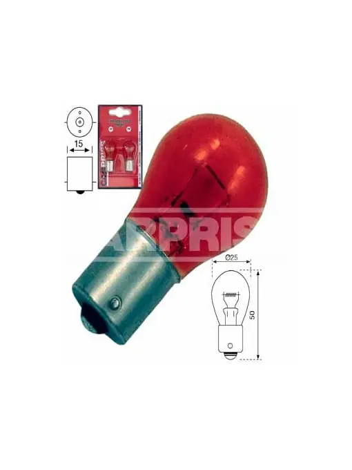 Cumpără online Bec Carpriss PY21W 24V 21W BAU15s Portocaliu Set 2 buc