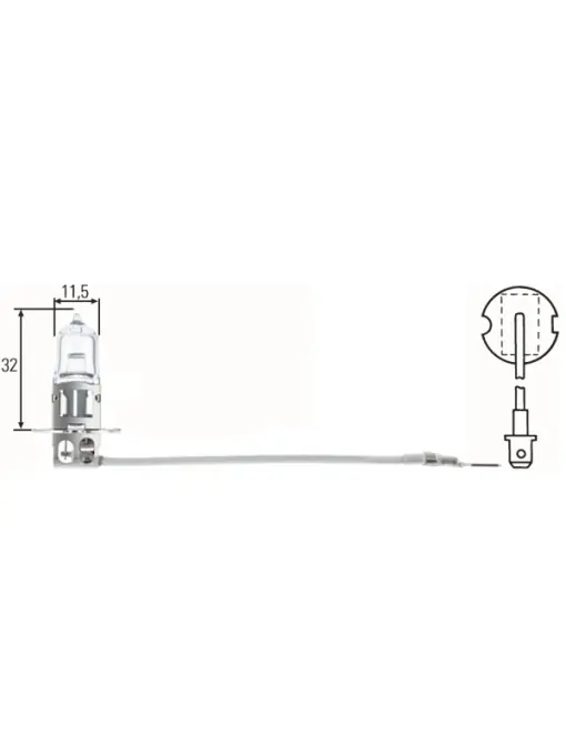 Promoție Bec Hella H3 24V 70W PK22s