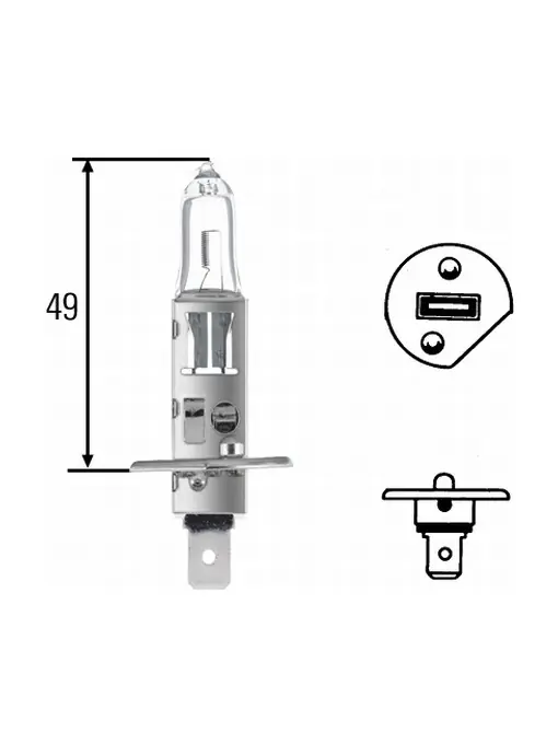 Bec Hella H1 12V 55W P14.5s Promoție