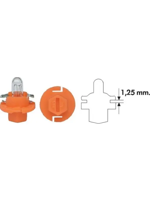 Bec Magneti Marelli PBX4 12V 1.12W BX8.4d Portocaliu Disponibil imediat