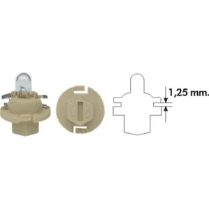 Ieftin Bec Magneti Marelli PBX4 12V 1.5W BX8.4d Bej