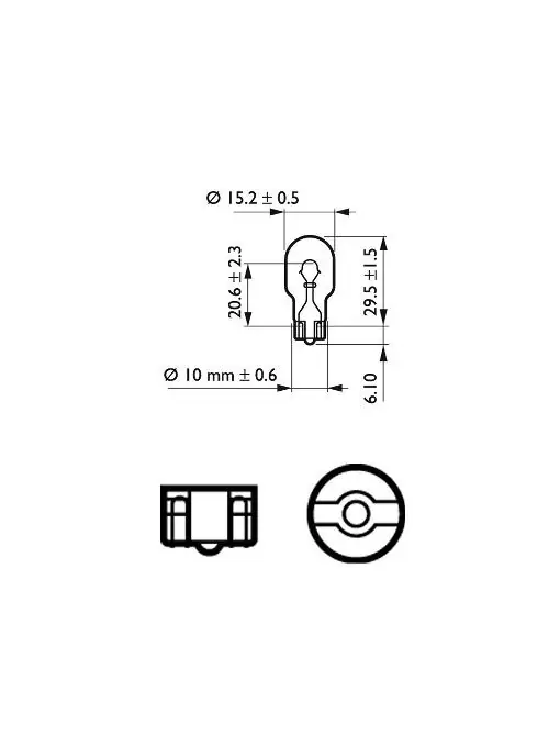 BEC FRANA W16W 12V SET 10 buc PHILIPS Nu rata