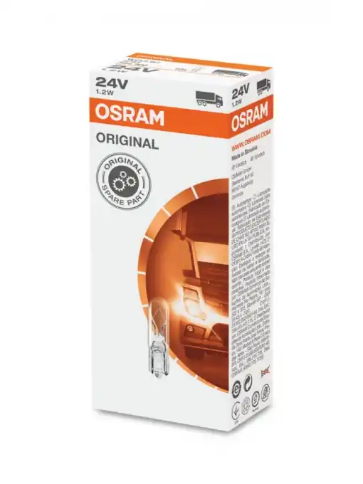 2741 Bec 24V1,2W W1,2W (Se Factureaza Cate 10) Osram Cumpărături sigure