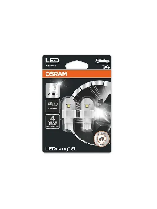 Cumpără acum Set 2 Becuri Auxiliare Cu Led 12V (W16W) White 6000K Bli Osram