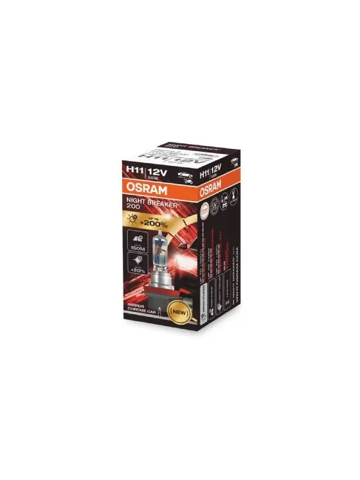 Plată sigură Bec 12V H11 55 W Night Breaker +200% Osram