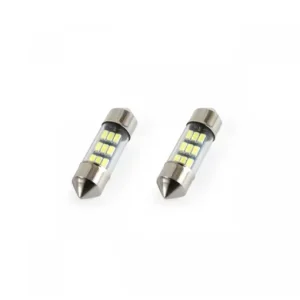Set becuri auto cu LED sofit C5W 9 SMD 31mm Alb 12V Preț redus