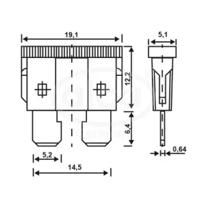 Retur ușor Sigurante Fuzibile Standard 25A Set 5 Buc