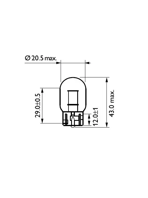 SET 2 BECURI FARA SOCLU 12 V WY21W WX3X16d PHILIPS Nu rata
