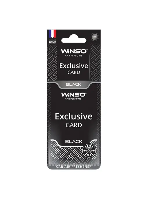 Odorizant auto Winso Car Parfume Exclusive Card Black - Air Fresher Preț mic