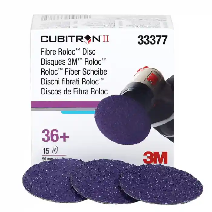 Disc abraziv roloc, 3M™ Cubitron™ II Roloc™ Fibre Disc 786C, duritate 36+ / P60+ / 80+, diametru 50 mm Cumpără acum