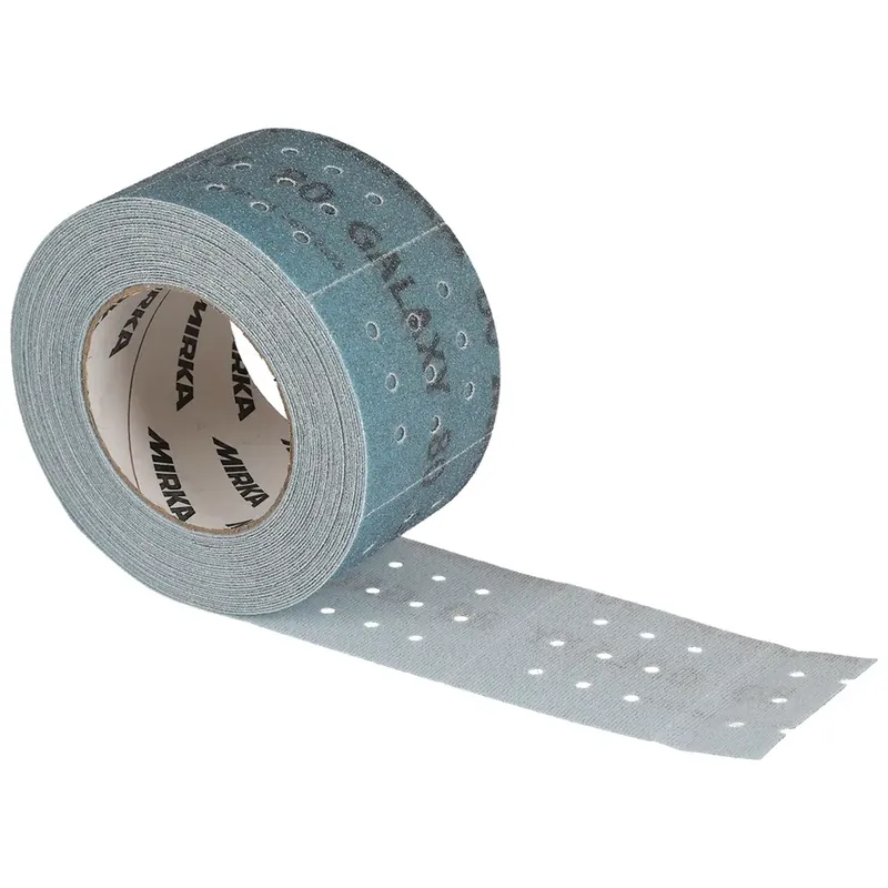 Rola hartie abraziva, Mirka Galaxy,cu orificii, granulatie P80 - P320, dimensiune 70 x 70 mm, 146 bucati Ieftin