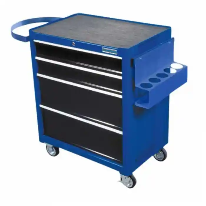 Chilipir Banc de lucru mobil, Colad 000529, pentru polish, culoare albastru, 4 sertare