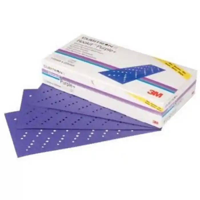 Coala abraziva slefuit velcro, 3M Cubitron II 737U, Multihole, duritate P80 - P120, dimensiune 70 x 127 mm Doar azi
