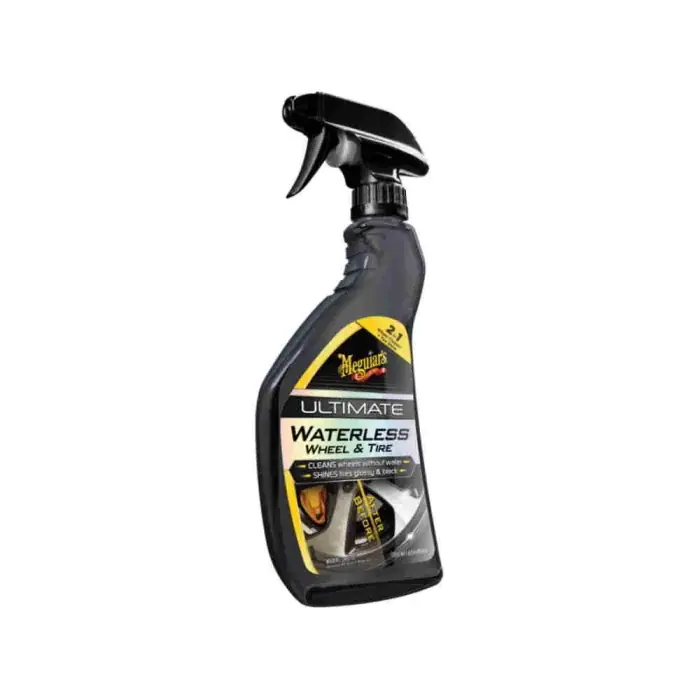 Disponibil imediat Solutie de curatat, Meguiar's Ultimate Whaterless Wheel & Tire, pentru jante si pneuri, gramaj 710 ml