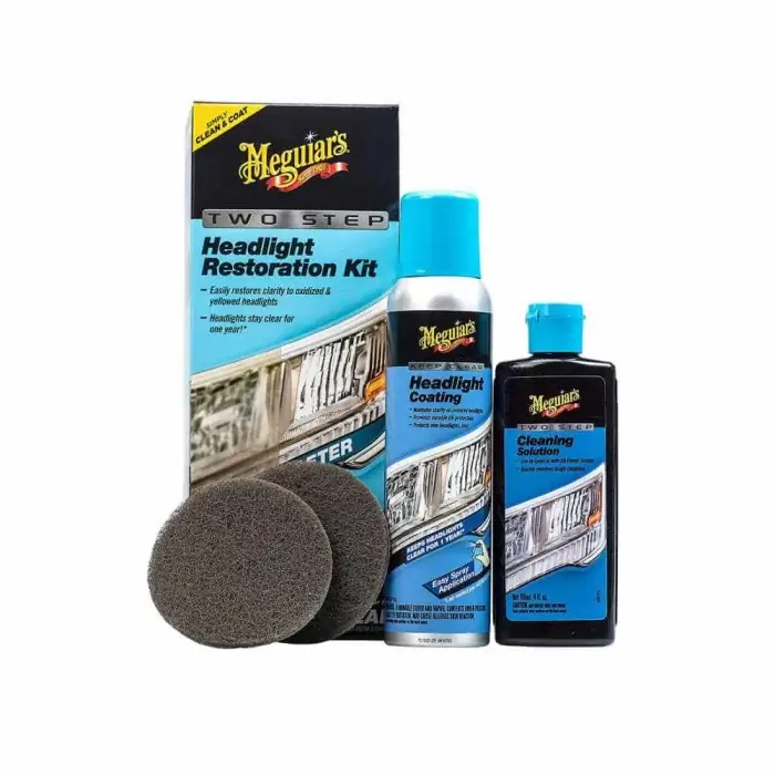 Ofertă exclusivă Kit polish faruri, Meguiar's Two Step Headlight Restoration Kit, in 2 pasi