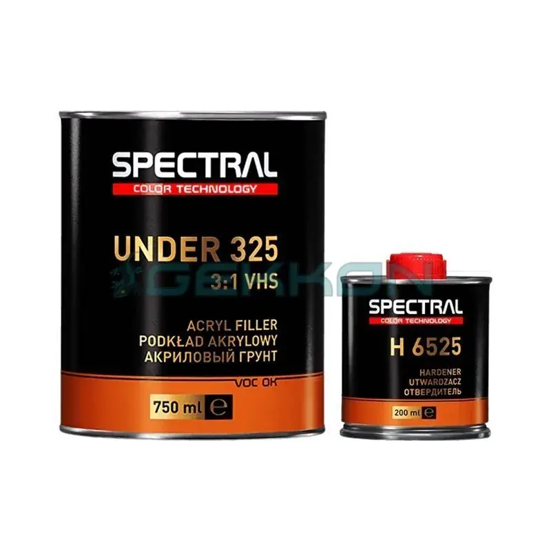 Primer / Filler acrilic VHS, Novol Spectral Under 325-00, culoare alb / gri / negru, gramaj 750 ml filler + 250 ml intaritor Calitate înaltă