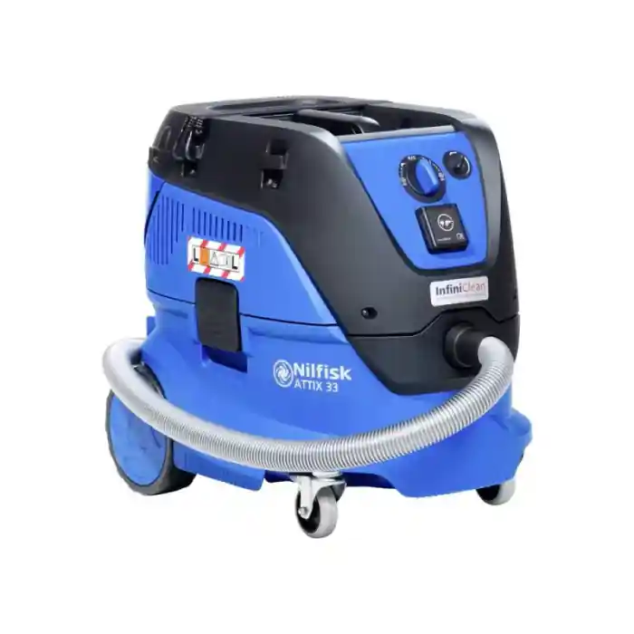 Chilipir Aspirator profesional mobil, Nilfisk Attix 33, curatare automata infiniClean, alimentare 230V, capacitate 30 litri