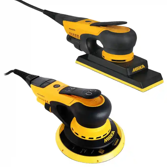 Cumpără online Pachet slefuit electric, rindea Mirka® Deos II 383 EU cu valiza + orbitala Deros II 625 / 650, stoc limitat