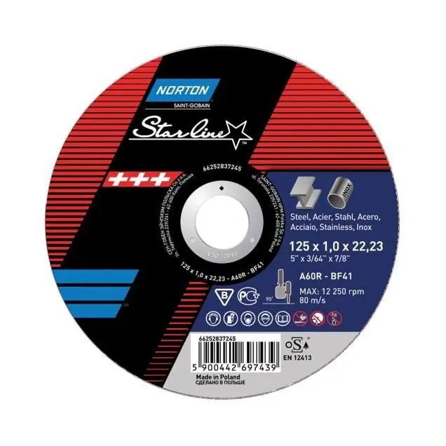 Disc debitare, Norton Starline, pentru polizor unghiular, diametru 115/125 mm Reducere
