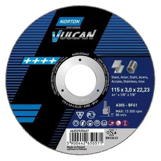Disc debitare, Norton Flex Vulcan, pentru polizor unghiular, diametru 115/125 mm Livrare rapidă