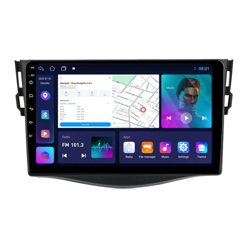 Cumpără online Navigatie Toyota Rav4 III (2005-2013) cu Android, 1GB RAM, 16 GB, Ecran IPS 9" 1024 x 600, WiFi, Bluetooth, suport camera DVR