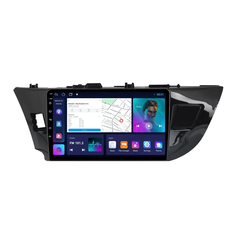 Noutate Navigatie Toyota Corolla E18 (2013-2017) cu Android, 1GB RAM, 16 GB, Ecran IPS 10" 1024 x 600, WiFi, Bluetooth, suport camera DVR