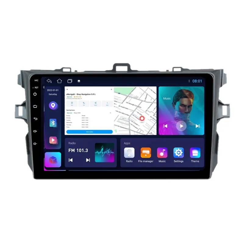 Chilipir Navigatie Toyota Corolla E15 (2007-2013) cu Android, 1GB RAM, 16 GB, Ecran IPS 9" 1024 x 600, WiFi, Bluetooth, suport camera DVR
