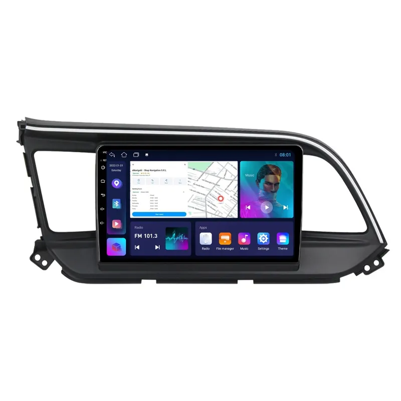 Retur ușor Navigatie Hyundai Elantra VI (2019-2020) cu Android, 1GB RAM, 16 GB, Ecran IPS 9" 1024 x 600, WiFi, Bluetooth, suport camera DVR