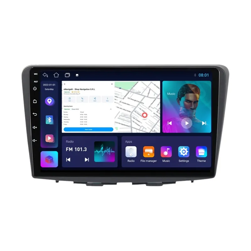 Navigatie Suzuki Baleno (dupa 2016) cu Android, 1GB RAM, 16 GB, Ecran IPS 9" 1024 x 600, WiFi, Bluetooth, suport camera DVR Chilipir