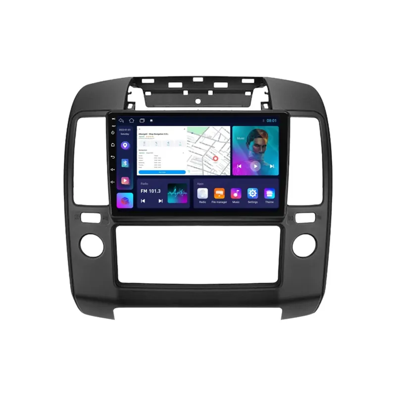 Retur ușor Navigatie Nissan Navara D40 (2004-2014) cu Android, 1GB RAM, 16 GB, Ecran IPS 9" 1024 x 600, WiFi, Bluetooth, suport camera DVR