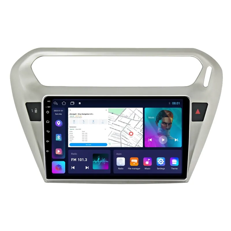 Navigatie Peugeot 301 (dupa 2012) cu Android, 1GB RAM, 16 GB, Ecran IPS 9" 1024 x 600, WiFi, Bluetooth, suport camera DVR Reducere specială