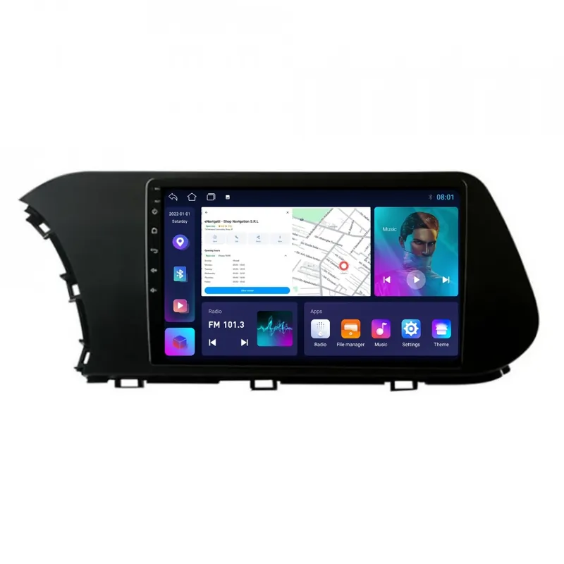 Navigatie Hyundai I20 (dupa 2020) cu Android, 1GB RAM, 16 GB, Ecran IPS 10" 1024 x 600, WiFi, Bluetooth, suport camera DVR Comandă acum