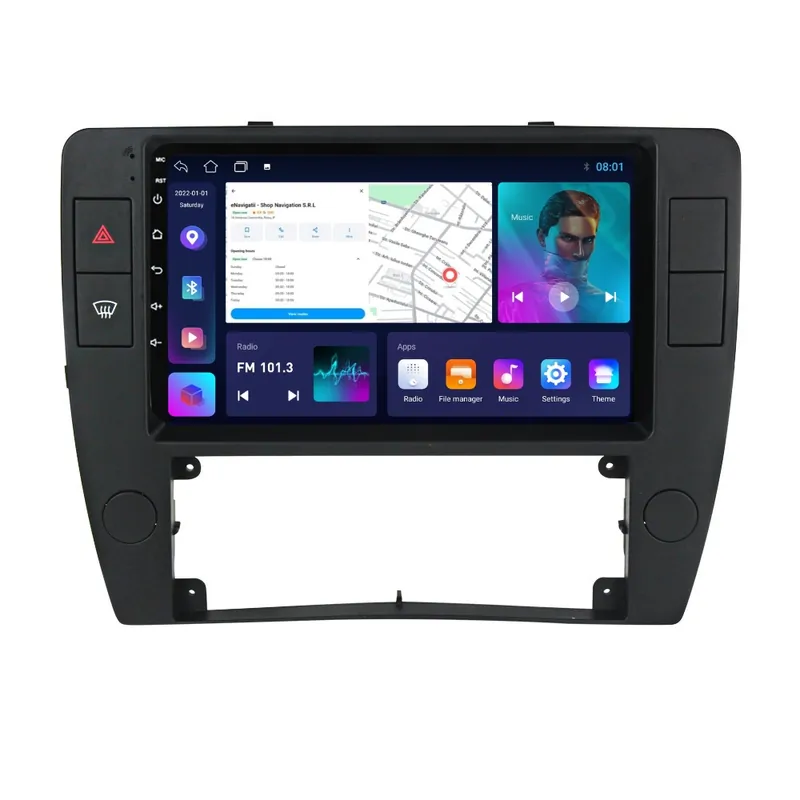 Navigatie VW Passat 5.5 (2000-2005) cu Android, 1GB RAM, 16 GB, Ecran IPS 9" 1024 x 600, WiFi, Bluetooth, suport camera DVR Cel mai bun preț