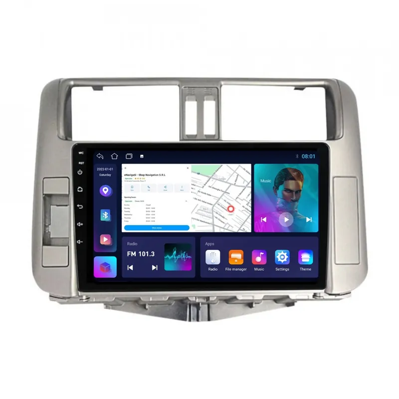 Navigatie Toyota Land Cruiser Prado J150 (2013-2017) cu Android, 1GB RAM, 16 GB, Ecran IPS 10" 1024 x 600, WiFi, Bluetooth, suport camera DVR Cel mai bun preț