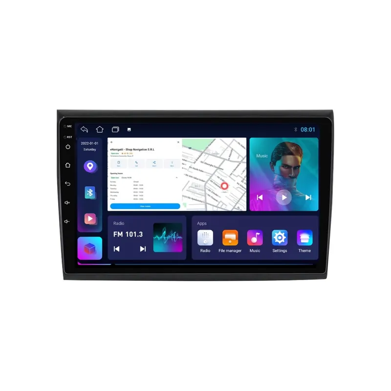 Navigatie Fiat Bravo (2007-2016) cu Android, 1GB RAM, 16 GB, Ecran IPS 9" 1024 x 600, WiFi, Bluetooth, suport camera DVR Ofertă specială