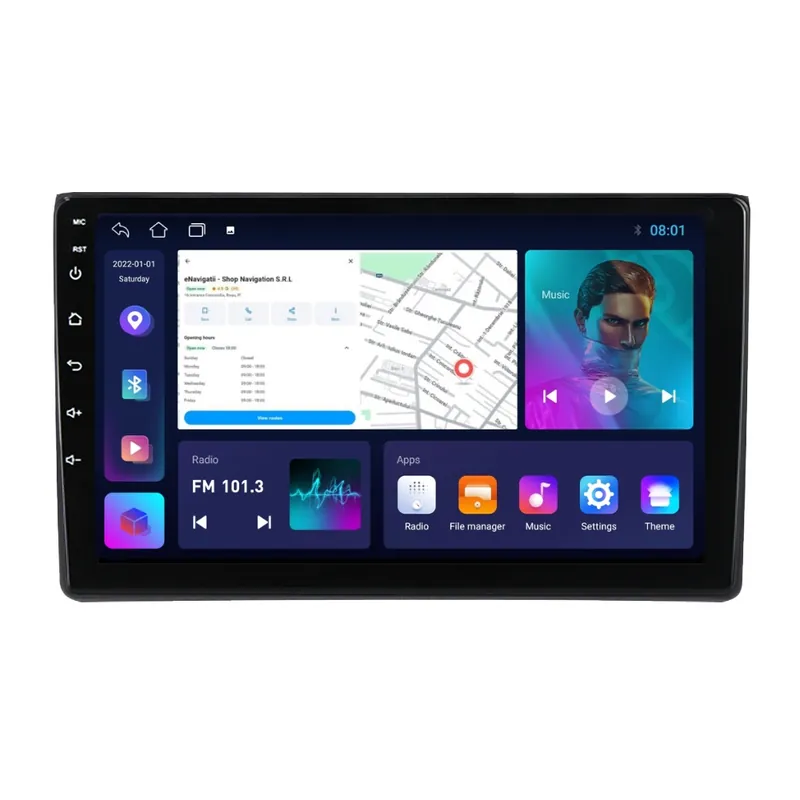 Comandă acum Navigatie Audi A4 B6-B7 (2000-2008) cu Android, 1GB RAM, 16 GB, Ecran IPS 9" 1024 x 600, WiFi, Bluetooth, suport camera DVR