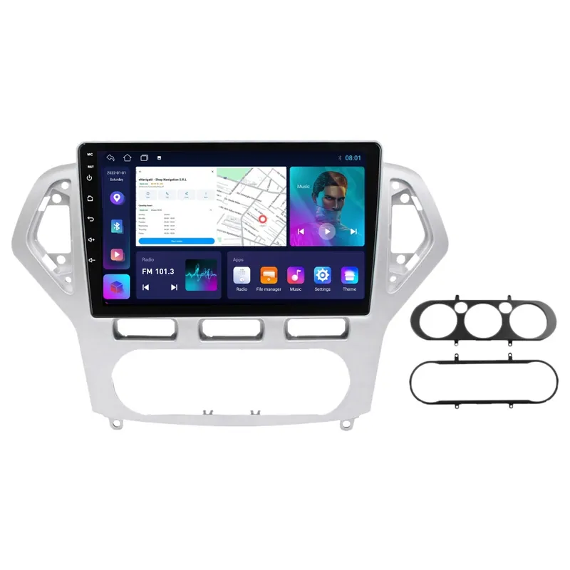 Ofertă exclusivă Navigatie Ford Mondeo IV (2007-2011) (Fara navigatie originala, Gri) cu Android, 1GB RAM, 16 GB, Ecran IPS 9" 1024 x 600, WiFi, Bluetooth, suport camera DVR