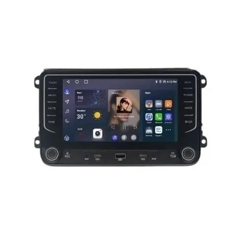 Plată securizată Navigatie PilotOn VW Caddy III (2004-2015) cu Android, 1GB RAM, 32 GB,Ecran IPS 7" 1280 x 720, CarPlay & Android Auto, WiFi, Bluetooth, suport camera DVR, model butoane touch