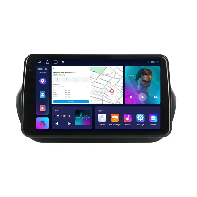 Navigatie Fiat Qubo (2008-2019) cu Android, 1GB RAM, 16 GB, Ecran IPS 9" 1024 x 600, WiFi, Bluetooth, suport camera DVR Comandă acum